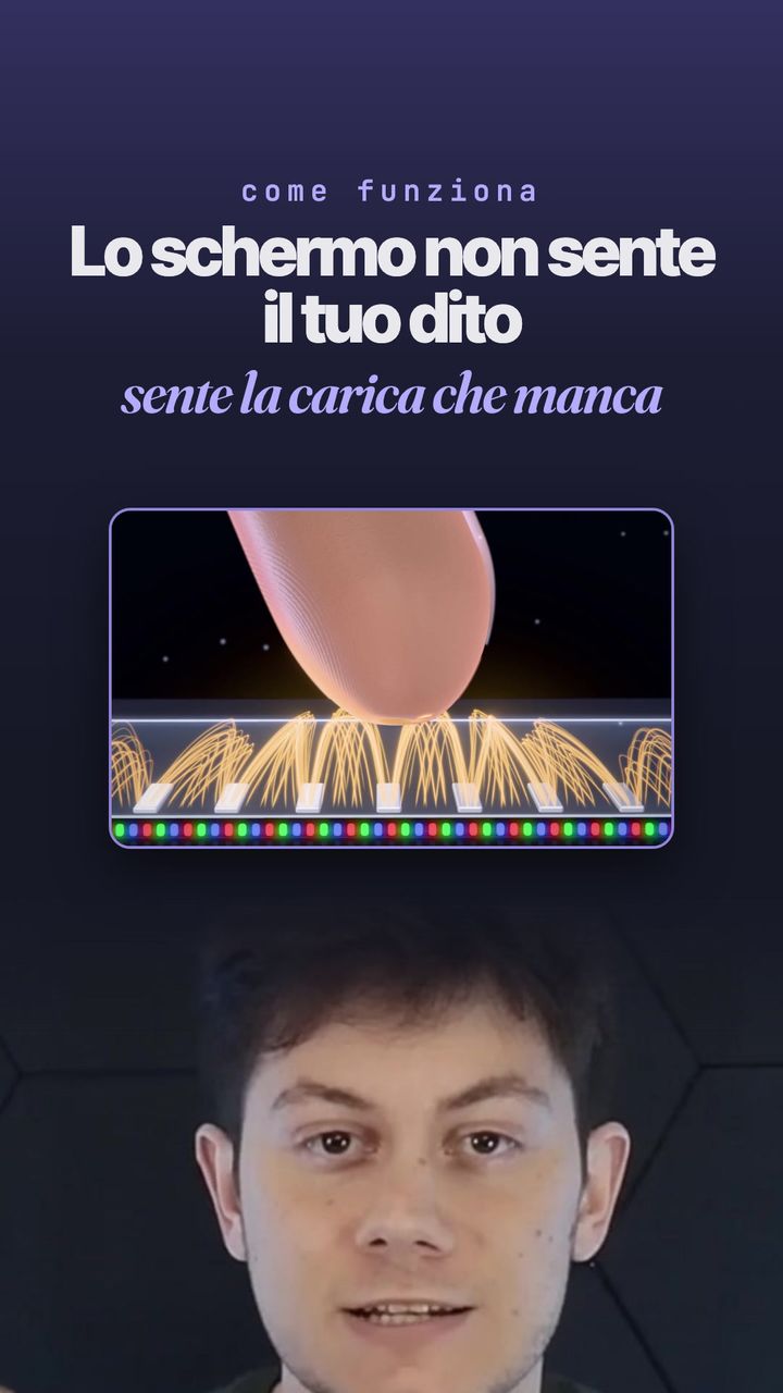 Lo schermo non sente il tuo dito sente la carica che manca